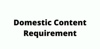 Domestic Content Requirement