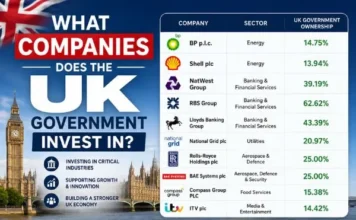 What companies does the UK government invest in? What companies does the UK government invest in?